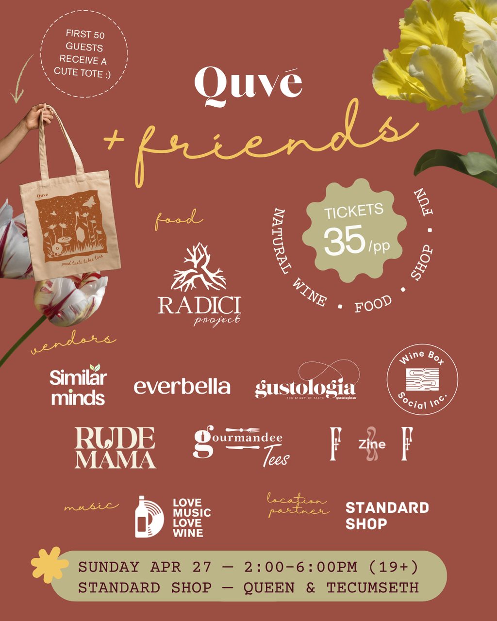 Quvé & Friends - Portfolio tasting & Spring market 2025