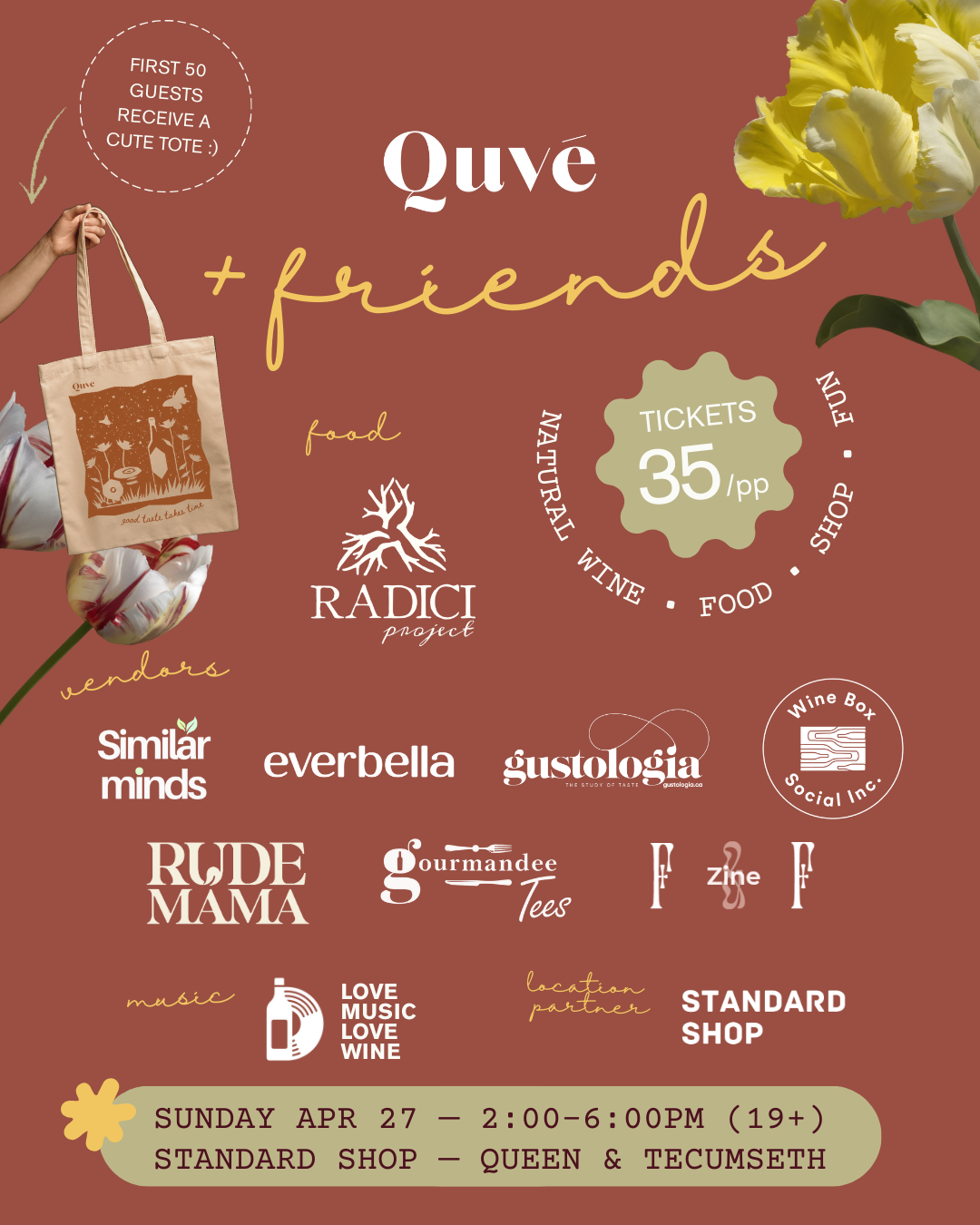 Quvé & Friends - Portfolio tasting & Spring market 2025